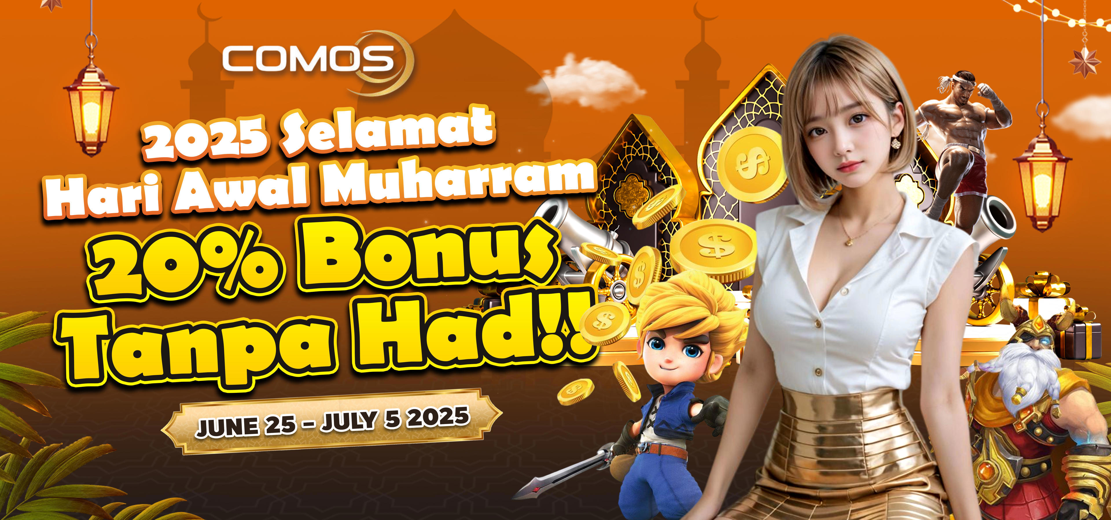 Awal Muharram 2025 20% Bonus Deposit ( Promosi Ini Hanya Pada 25th June - 5th July 2025 )