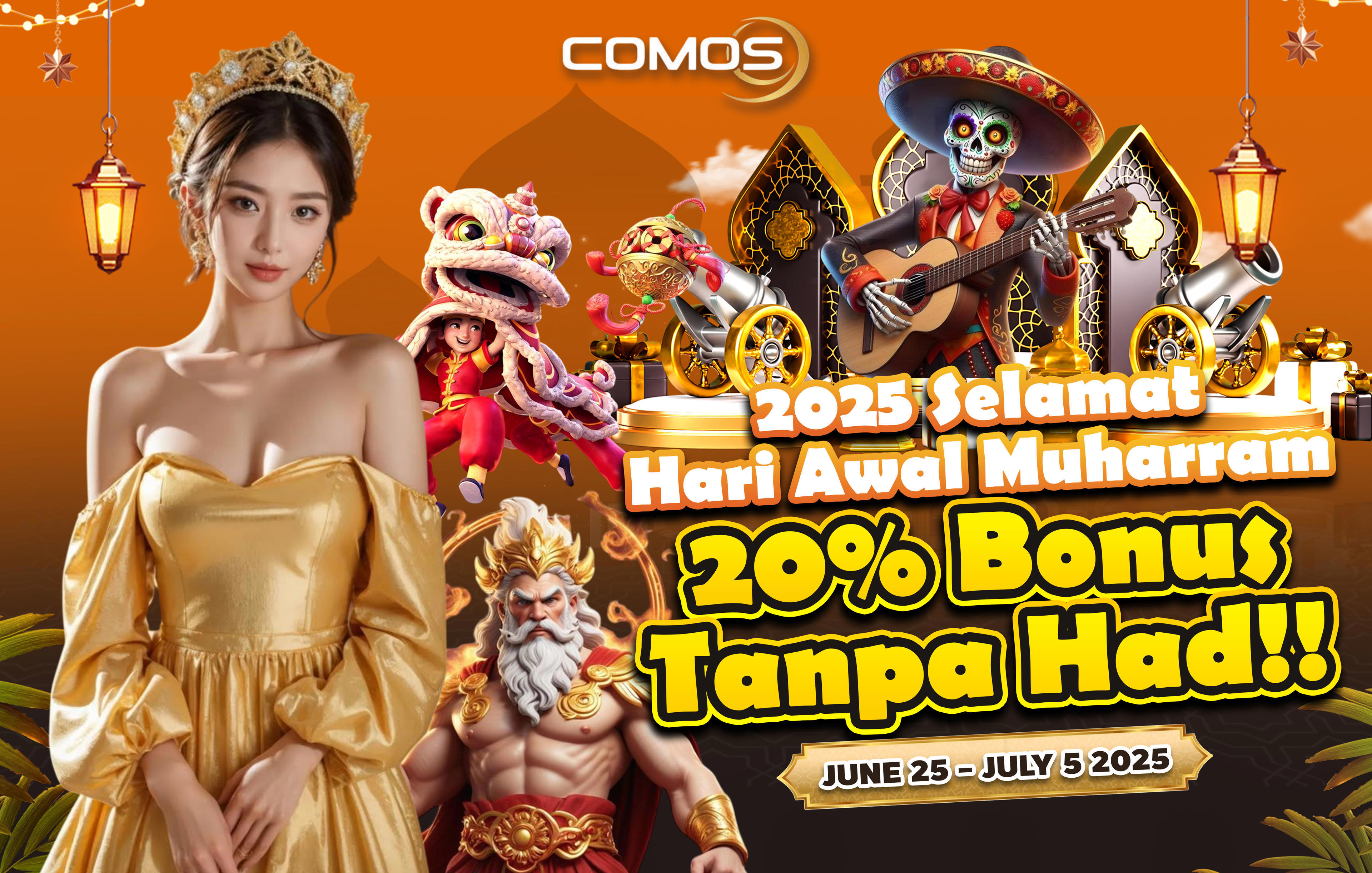 Awal Muharram 2025 20% Bonus Deposit ( Promosi Ini Hanya Pada 25th June - 5th July 2025 )